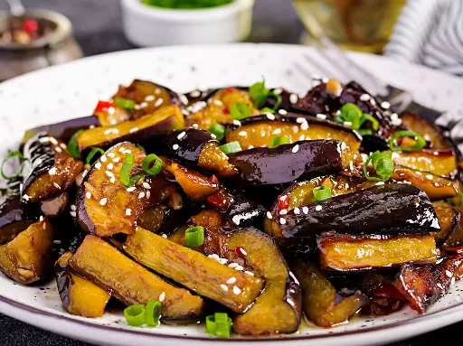 Crispy Eggplant in Garlic Chili Sauce