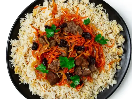 Spicy Lamb Rice Bowl with Pickled Veggies
