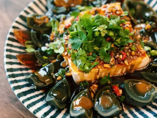 Century Egg and Tofu Salad